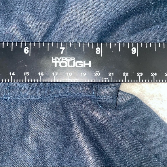 Paige Verdugo Ankle Sailor Blue Coated Jeans Size 28 Mid-Rise Stretch - Picture 9 of 10